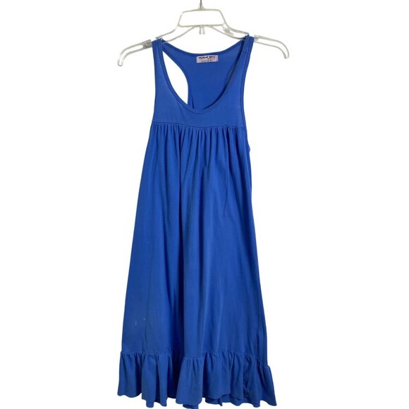 Michael Stars The Original Tee Tank Dress Blue Supima Cotton Summer Beach As Is - Picture 1 of 5